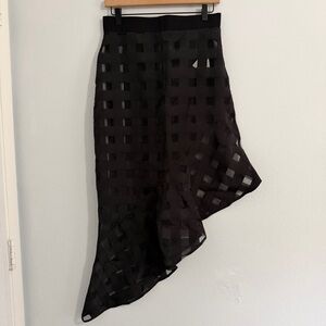 NWT - Bleu Blush - Windowpane Skirt